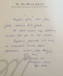 Kahkahalarla normal doğum yapabilmeme vesilem.