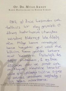 Müge hanım neredeyse bana hayatımı geri verdi.